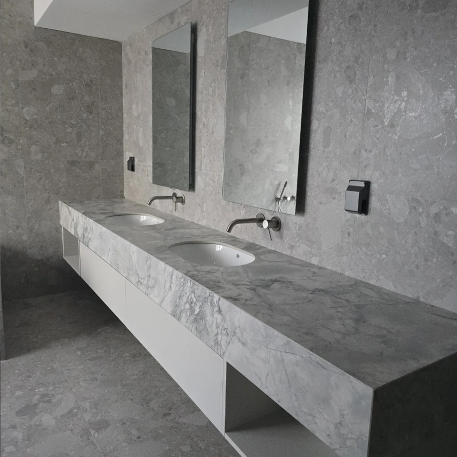 바닥 벽면 타일 시공